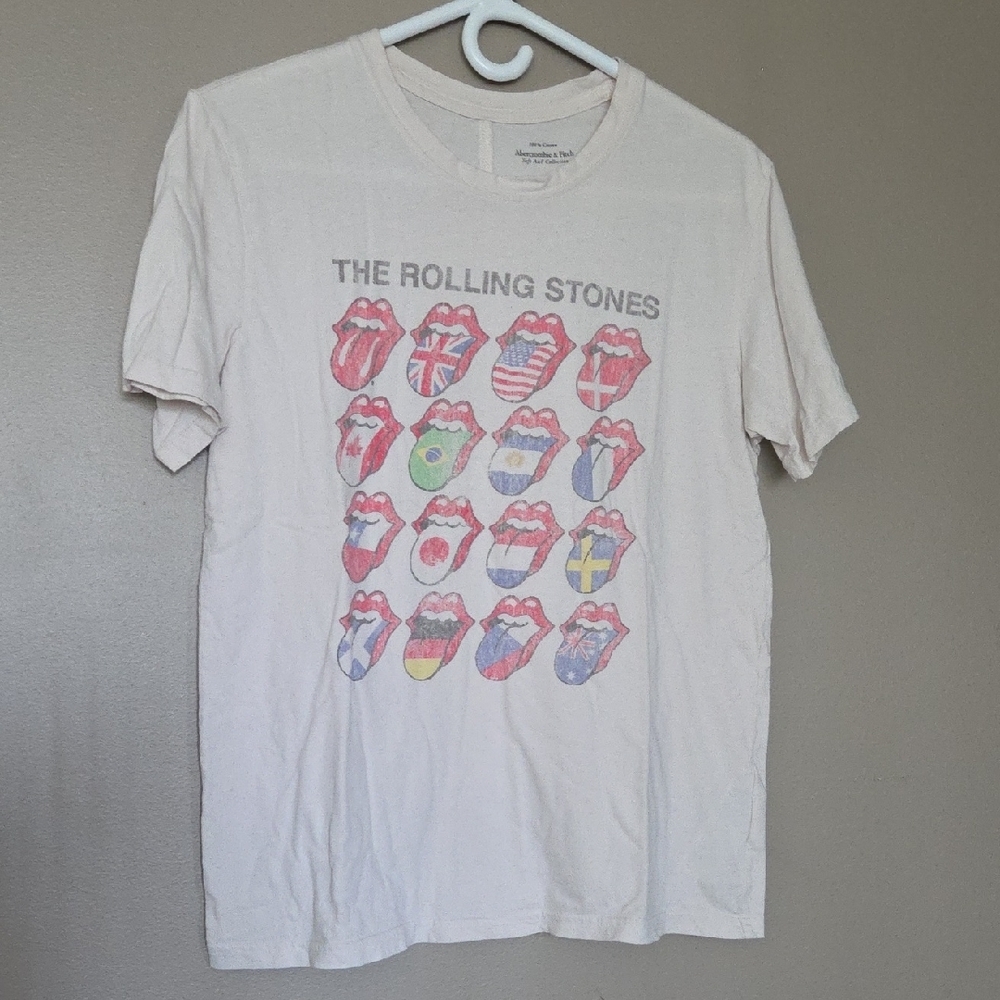 💥Buy2Get1Free💥A&F The Rolling Stones Cotton Tee